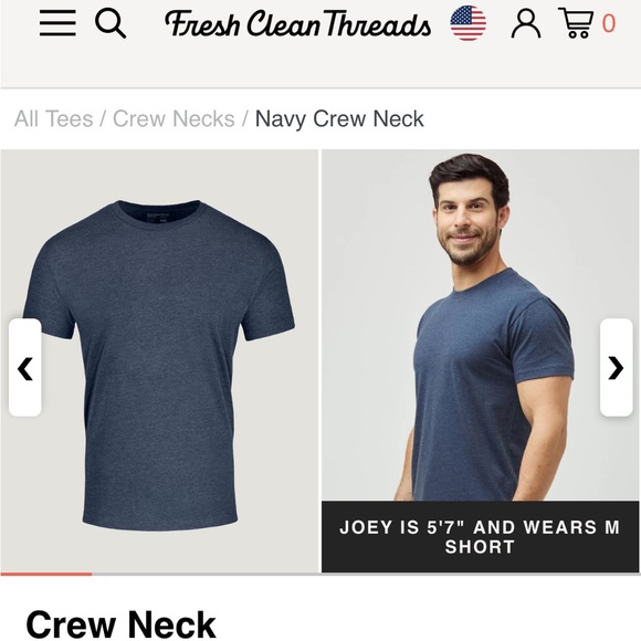 Other - Fresh Clean Threads Crew Neck Shirt